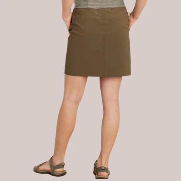 Duluth Trading Co. Armachillo Made In The JADE Skorts,Olive,  Womens 10 - Picture 3 of 6
